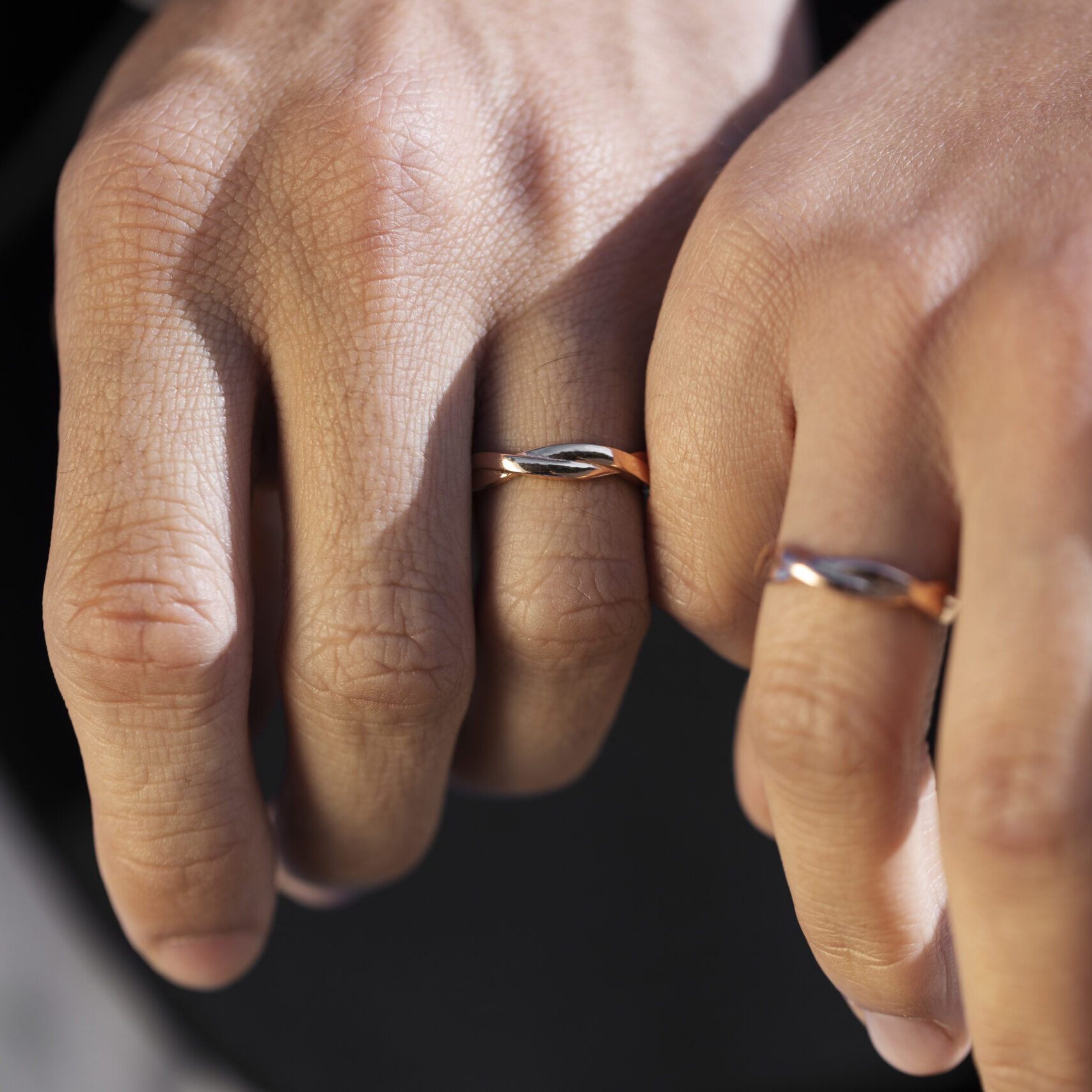 couple-celebrating-engagement-together Newly Weds